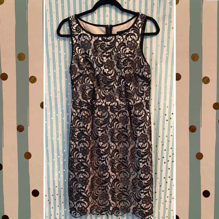 Laundry By Shelli Segal Black Lace Dress, Size 6